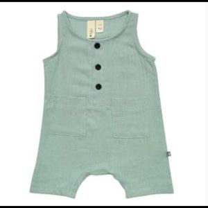 Kyte Baby Linen Romper - Jade - 18-24 months
